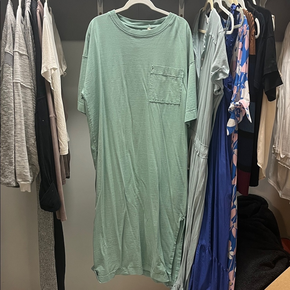 Free People Green Midi Dress